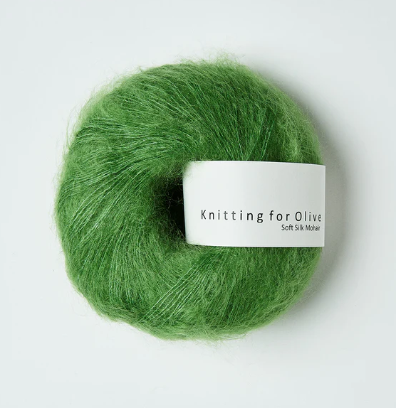 Knitting for Olive Soft Silk Mohair Clover Green - Knitcessities