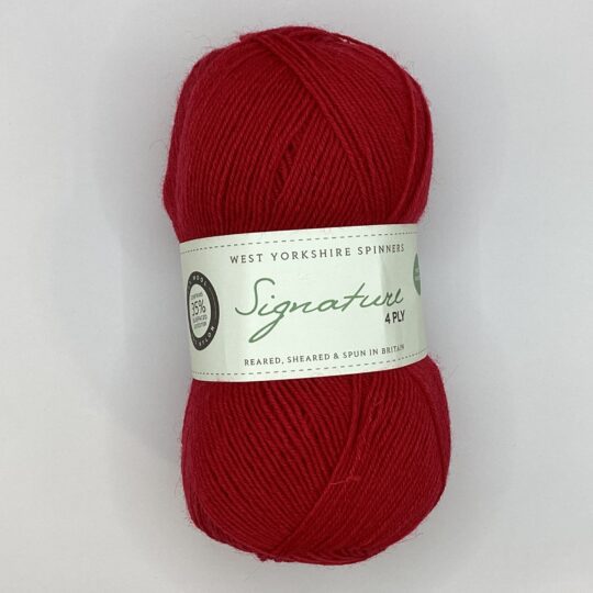 West Yorkshire Spinners Signature 4-Ply #1000 Rouge