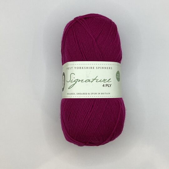 West Yorkshire Spinners Signature 4-Ply #1002 Fuchsia