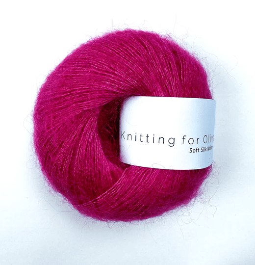 Knitting for Olive Soft Silk Mohair Pink Daisies