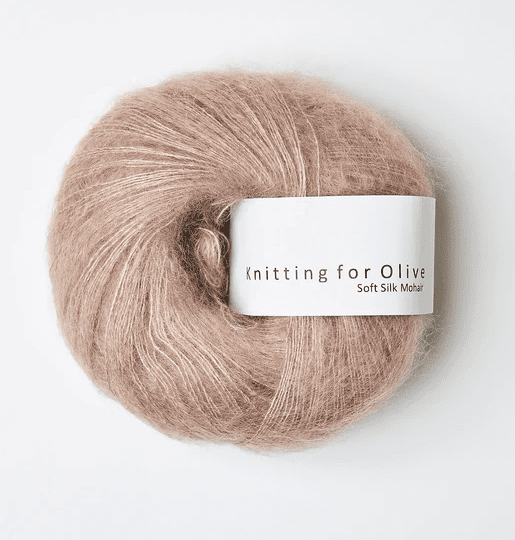 Knitting for Olive Soft Silk Mohair Rose Clay