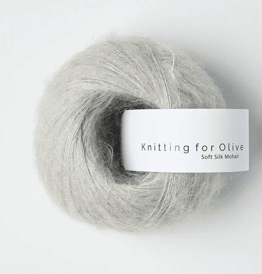 Knitting for Olive Soft Silk Mohair Pearl Grey
