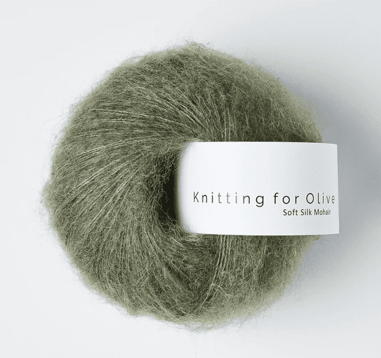 Knitting for Olive Soft Silk Mohair Dusty Sea Green