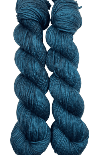 Swan City Yarns Trusty DK Teal the Cows Come Home