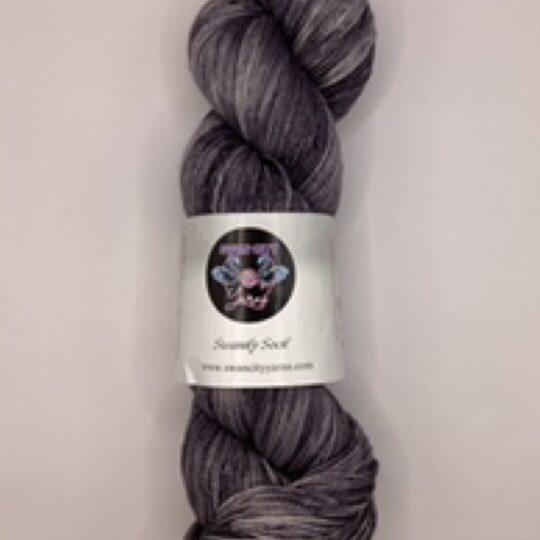 Swan City Yarns Swanky Sock Charcoal