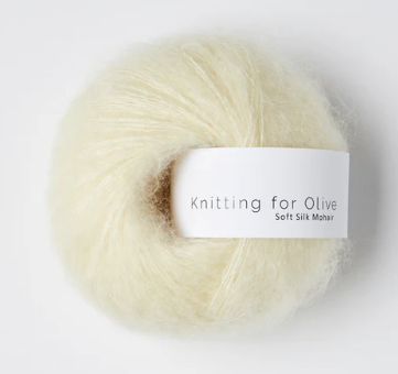 Knitting for Olive Soft Silk Mohair Elderflower