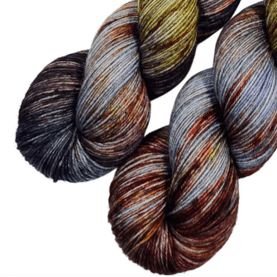 Swan City Yarns Trusty Sock Nautical Wheelers