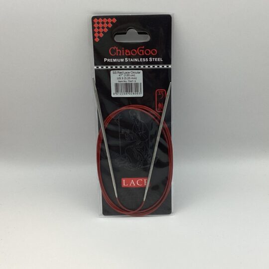 Chiaogoo 47” Red Lace Fixed Circular