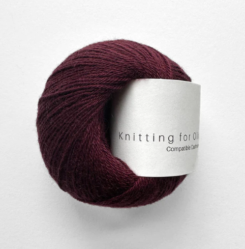 Knitting for Olive Compatible Cashmere Bordeaux
