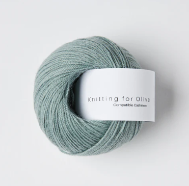 Knitting for Olive Compatible Cashmere Dusty Aqua