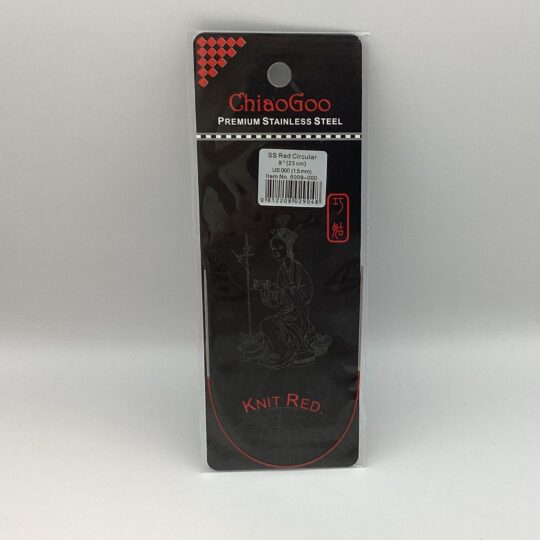 Chiaogoo 09” Knit Red Fixed Circular