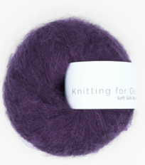 Knitting for Olive Soft Silk Mohair Plum