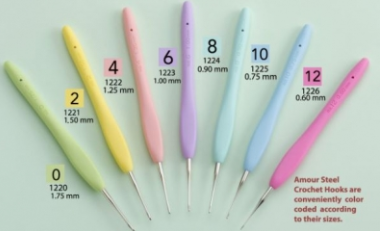 Clover Amour Steel Crochet Hook