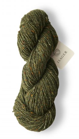 Isager Aran Tweed Colour Green