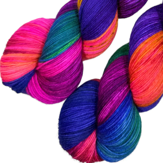 Swan City Yarns Trusty Sock Hummingbird