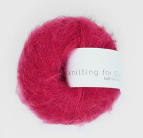 Knitting for Olive Soft Silk Mohair Raspberry Red